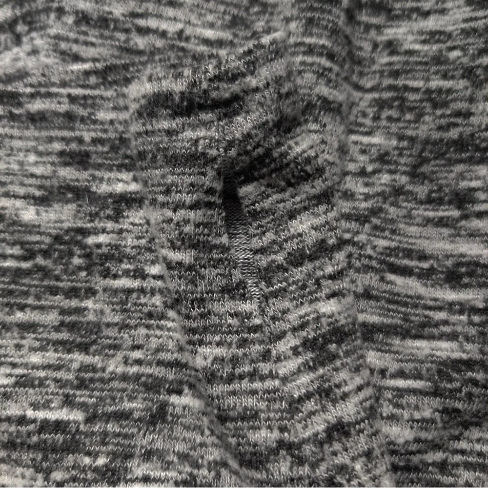 Express Marled Gray Hoodie Mini Dress Knit Sweater Hooded Heather - Picture 9 of 9